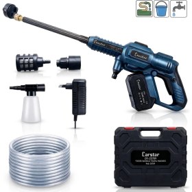 Resim Ayt Carstar CR-25709 Yüksek Basınçlı Oto Yıkama Makinesi Şarjlı Araç Yıkama 