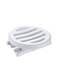 Resim Çelik Ayna Yuvarlak Banyo Taburesi Çok Amaçlı Tabure Beyaz 123 