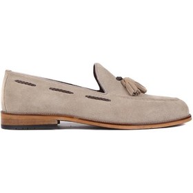 Resim Shoetyle - Bej Süet Deri Erkek Klasik Ayakkabı 250-2350-798-bej 