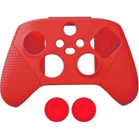 Resim Tyx-0626 Matris Xbox Series X-xbox Series S Joystick Analog Koruyucu Silikon Kılıf Kırmızı 