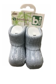 Resim Bibaby Bambu Jakarlı Kız Erkek Bebek Yumuşak Çorap 