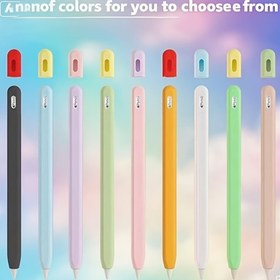 Resim Apple Pencil 3. Nesil (USB-C) için Sıvı Yumuşak Şekilli Koruyucu Kılıf, Apple Pencil 3. Nesil Silikon Kalem Kılıfı 