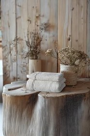 Resim Helena Banyo Havlusu + Yüz Havlusu Set Ekru 