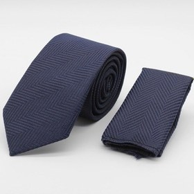 Resim İmza Lacivert - Kahverengi Desenli 6 Cm Kravat 1090260117 