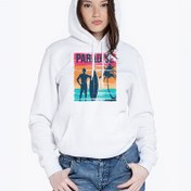 Resim Paradise Tasarımlı Kapşonlu Kadın Sweatshirt 
