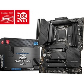 Resim MSI MAG Z690 TOMAHAWK WIFI 1700 DDR5 4800 MHz (OC) DP HDMI M.2 USB3.2 ATX Anakart 