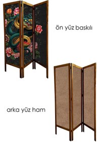 Resim Modacanvas Masif Ahşap Paravan 