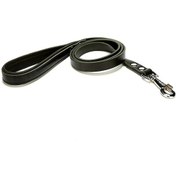 Resim Doggie Konforlu Gerçek Deriden El Yapımı Köpek Gezdirme Kayışı 1.5 x 160 CM Siyah 