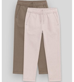 Resim Tommy Life Standart Fit 2li Paket Camel-taş Erkek Çocuk Chino Pantolon - 11272 Camel 