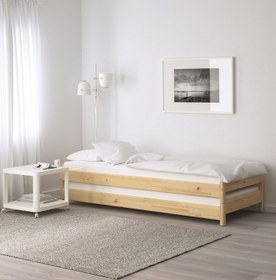 Resim Velora Modüler Sistem İkiz Karyola Doğal Ahşap Yatak - 80 X 180 