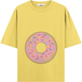 Resim Donut Girl - Hamile Oversize Tshirt - Sarı / M / Oversize 