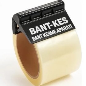 Resim Pratik Koli Bant Kesici Aparat - 45MM x 100MT Bant Uyumlu, Ergonomik Tasarım, Dayanıklı Plastik Gövde, Koli Paketleme ve Ofis Kullanımı Için 