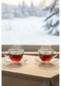 Resim Rakle Darrel 2'li Çay Fincanı Seti 240 Cc Renkli 