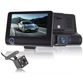 Resim 3 Kameralı 1080p Yol Kayıt Araç Kamerası Türkçemenü Üç Kameralı 