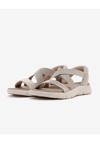 Resim Skechers Go Walk Flex Sandal Kadın Bej Sandalet 141489 Tpe Bej 
