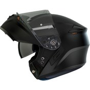 Resim Axxıs Storm Sv Solid A1 Çene Açılır Motosiklet Kaskı Matt Siyah 