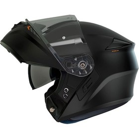 Resim Axxıs Storm Sv Solid A1 Çene Açılır Motosiklet Kaskı Matt Siyah 
