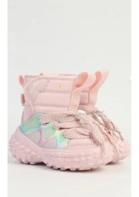 Resim United Colors Of Benetton Pembe Cırtlı Bağcıklı Kız Çocuk Bot Bnı-11077 P 