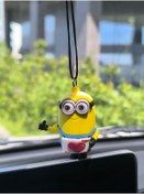 Resim Esey Dizayn Minion Araba Dikiz Ayna Süsü - Vantuzlu Cam Süsü 