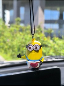 Resim Esey Dizayn Minion Araba Dikiz Ayna Süsü - Vantuzlu Cam Süsü 