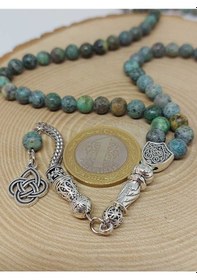 Resim Afrika Turkuazı Taşı 99luk Tesbih 6mm 3874 Çok Renkli 