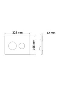 Resim Olimpos Parlak Krom İki Kademeli Kumanda Paneli 