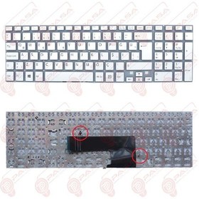 Resim Sony Uyumlu Vaio Svf1521F1Rw, Svf152C29V Klavye Tuş Takımı Türkçe Beyaz 