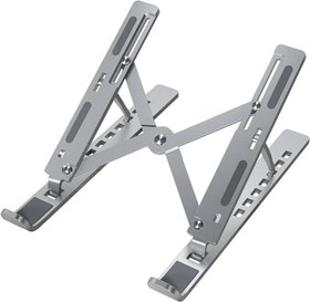 Resim Taşınabilir Laptop Standı Macbook Standı Notebook Standı Tüm Laptoplarla Uyumlu Bilgisayar Standı Taşınabilir Metal Kaymaz Standı Dizüstü Bilgisayar Stantları Stant Stand 