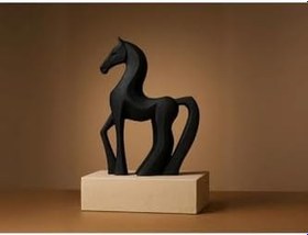 Resim TSC Hediyelik Modern Soyut At Heykeli – Minimalist Sanat Ev Ofis Dekorasyonu 15 cm 