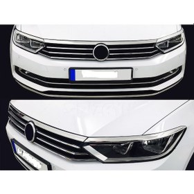 Resim Volkswagen Passat B8 Krom Far Çerçevesi 3 Parça 2015 ve Üzeri 