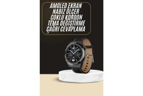 Resim Çoklu Kordon Hediyeli Akıllı Saat Çağrı Cevaplama Müzik Dinleme Dokunmatik Ekran 