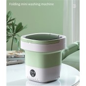 Resim Galaxxy Mini Katlanır Çamaşır Makinesi 12L Kapasiteli Otomatik Ev Tipi Taşınabilir Çok Fonksiyonlu Bebek Iç Çamaşırı Çamaşır Makinesi Ab Fişi A (Yurt Dışından) 