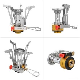 Resim Springsun Paslanmaz Çelik Kamp Ocağı - Katlanabilir, Hafif Ve Dayanıklı 3000w Gümüş 