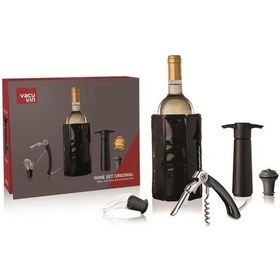 Resim Vacu Vin Şarap Seti 5 Parça - Kutulu Çok Renkli 