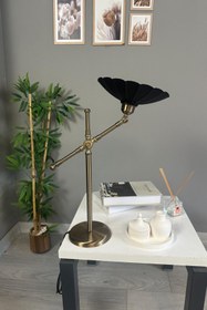 Resim Bamyum Risso Siyah Masa Lambası Dekoratif Abajur Çocuk Odası Başucu Lambası Okuma Lambası 