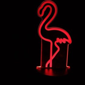 Resim 3d Kuğu Figürlü Gece Lambası Çok Renkli 