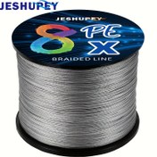 Resim 8-Strand PE Balıkçılık Hattı, 300M/500M Ana Hattın Süper Güçlü Çekişiyle, Yeşil/Gri/Çok Renkli Örgülü Seçeneklerle Mevcuttur, Deniz Balıkçılığı Aksesuarları İçin Dayanıklı ve Aşınmaya Dayanıklı. 