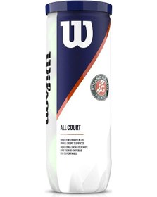 Resim Wilson Roland Garros All Court 3lü Tenis Topu WRT126400 