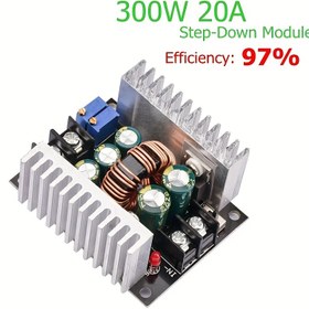 Resim 300W 20A DC-DC Buck Dönüştürücü Adım Aşağı Modülü Sabit Akımlı LED Sürücüsü ile - Verimli Voltaj Kontrolü için Yüksek Verimli Güç Modülü, Endüstriyel Elektrik Kullanımı için İdeal, Voltaj Testi 