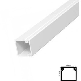Resim Epilons Mey Ithalat® Kablo Kanalı 40X25 mm 2 Metre Yapışkan Bantlı 4 Adet 