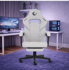 Resim Kl-r12 Lumos Terletmez Kumaş Gri Oyuncu Koltuğu Gri 