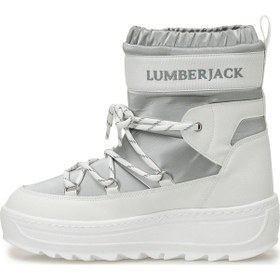 Resim Lumberjack Kelly 4pr Beyaz Kadın Kar Botu Beyaz-gumus Beyaz - Gümüş 