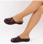 Resim Kadın Deri Değiştirilebilir Memory Foam Anatomik Tabanlı Terlik 