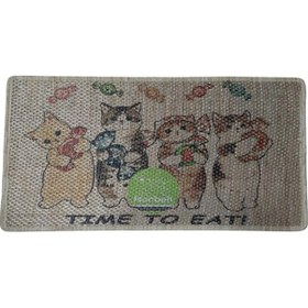Resim Nanbell Jüt Halı Kedi Tırmalama 70x43 Cm Desenli No:1 