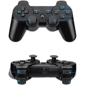 Resim Cosmostech P3 Doubleshock Ps3 Playstation 3 İçin Uyumlu Kablosuz Titreşimli Oyun Kolu Gamepad Joystick Controller Siyah 