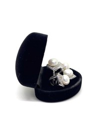 Resim Oya Silver Işıltılı İnci Damla Gümüş Set & Takım 