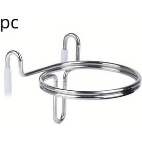 Resim Cloud011 Gümüş 1 Adet Alışveriş Arabası Askılı Portatif Kahve Fincan Tutucu 