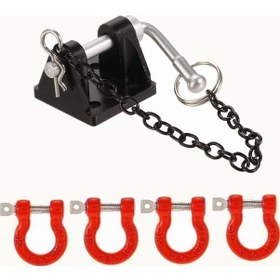 Resim Traxxas Trx-4 Rc Tırmanma Aracı İçin Metal Çekme Kancası Seti - Ön/arka Tampon Montajı 