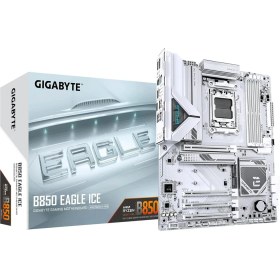 Resim Gıgabyte B850 Eagle Ice LGA1851 Ddr5 7600MHZ(OC) Pcıe 5.0 M.2 Nvme 2.5gbe Lan Beyaz Atx Anakart 