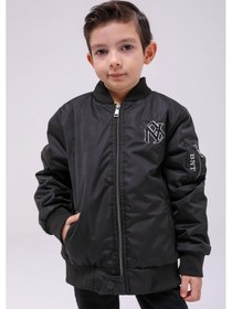 Resim Benitto Kids Erkek Çocuk Mevsimlik Yağmurluk Ceket 51294 Siyah 